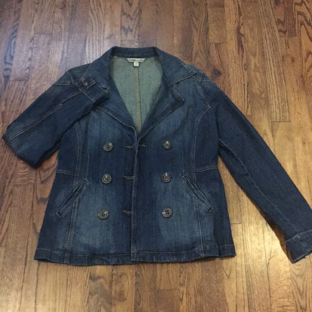 CAbi. Blue jean jacket. Medium. Worn once.
